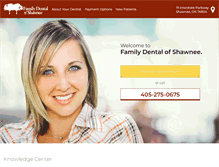 Tablet Screenshot of familydentalshawnee.com